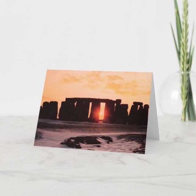 Stonehenge, Winter Solstice Holiday Card (Front)