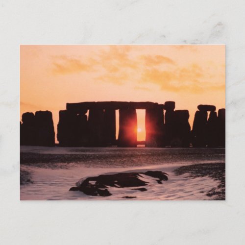 Stonehenge Winter Solstice Postcard