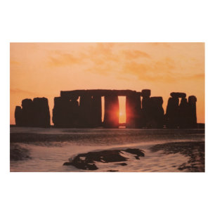 Stonehenge, Winter Solstice Wood Wall Art