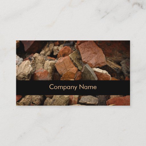 Customizable Stonemasons Business Card