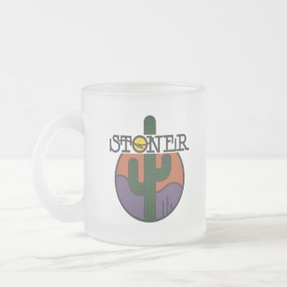 STONER FROSTED GLASS COFFEE MUG