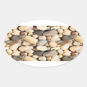 Stones Custom Blank Trendy Nature Template Oval Sticker
