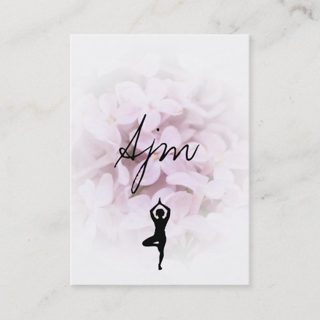 Stones & Flowers Yoga Business Card (Front)
