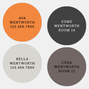 Stones Iron-On Laundry Safe Clothing Kids' Labels