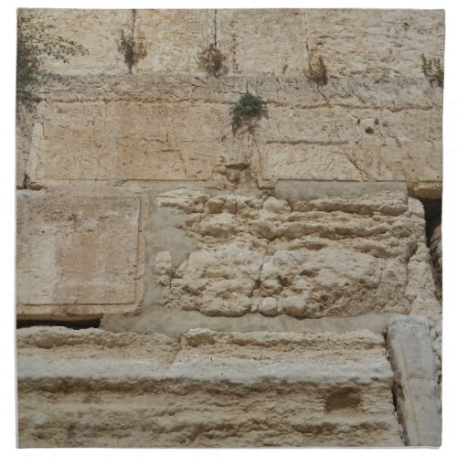Stones Kotel Western Wall Jerusalem Cloth Napkin