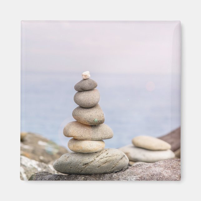 Stones Magnet Fridge Square (Front)