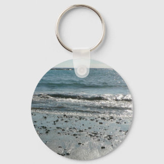 Stones On Beach Shore Keychain