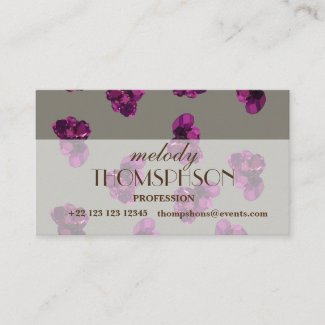 Stones Quartz Amethyst Business Cards