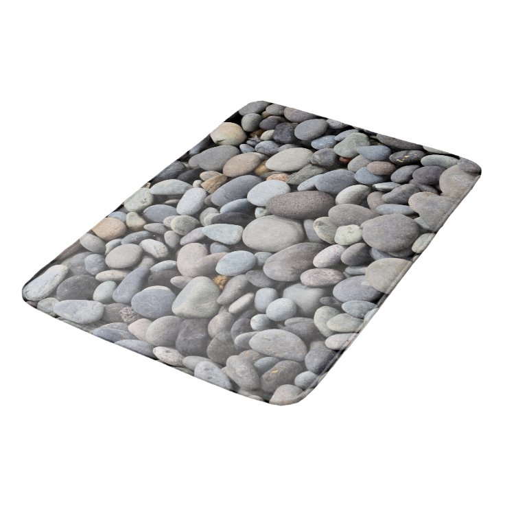 Stones, Rocks, Pebbles, Bath, Home Rug or Mat Zazzle