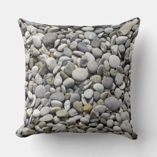 Stones Rocks Texture Throw Pillow