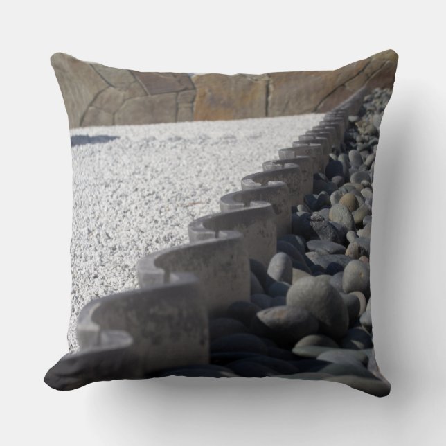 Stones Throw Pillow (Front)