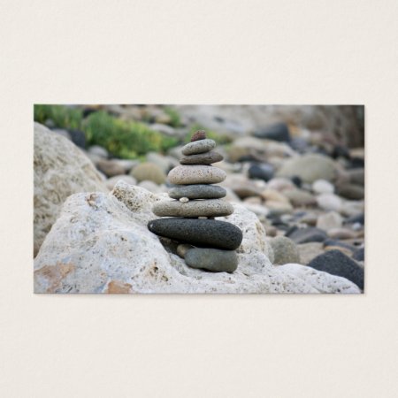 Stones Zen In The Beach Of Almeria