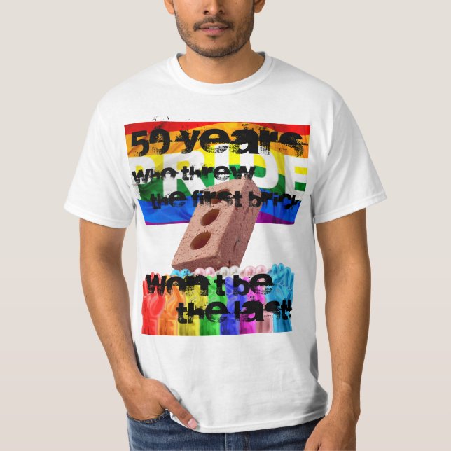 Stonewall 50 years of PRIDE T-Shirt (Front)