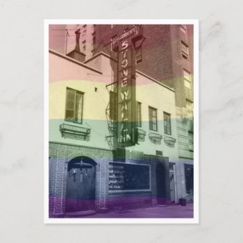Stonewall Inn Postcard (rainbow) by OllysDoodads at Zazzle