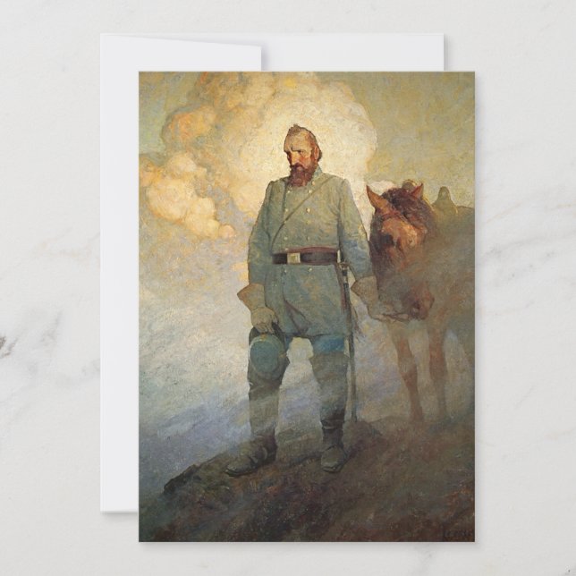 Stonewall Jackson by N. C. Wyeth Holiday Card (Front)