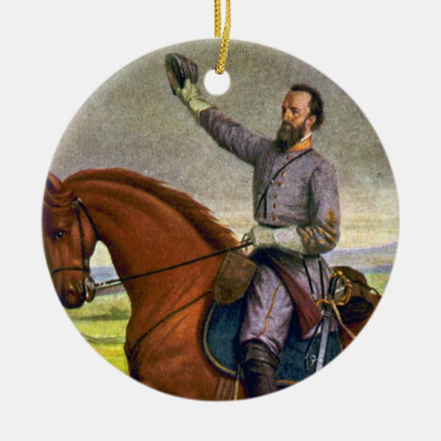 Stonewall Jackson Ceramic Ornament (Front)
