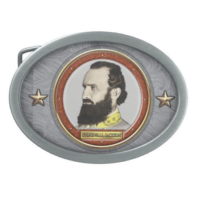 Stonewall Jackson Civil War Belt Buckle (Front)