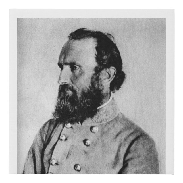 Stonewall Jackson Faux Canvas Print (Front)
