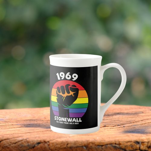 Stonewall Riot Remembrance Gay Pride  Bone China Mug