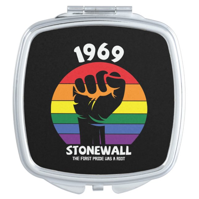 Stonewall Riot Remembrance Gay Pride  Compact Mirror (Front)