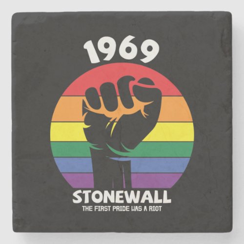 Stonewall Riot Remembrance Gay Pride  Stone Coaster