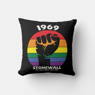 Stonewall Riot Remembrance Gay Pride Throw Pillow