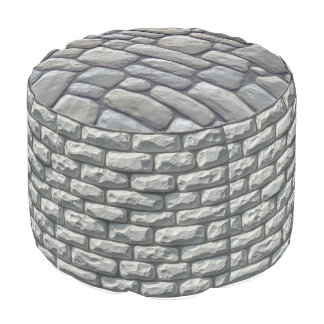 Stonewall Round Pouf