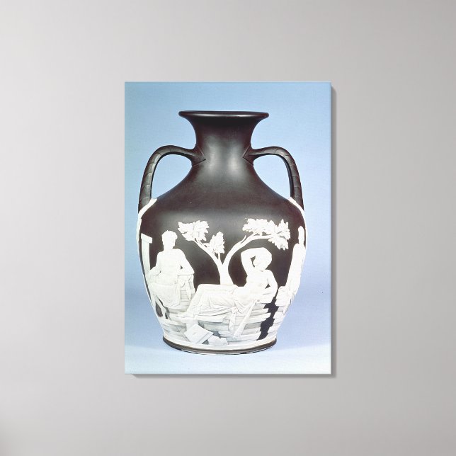 Stoneware, copy of the Portland Vase Canvas Print (Front)