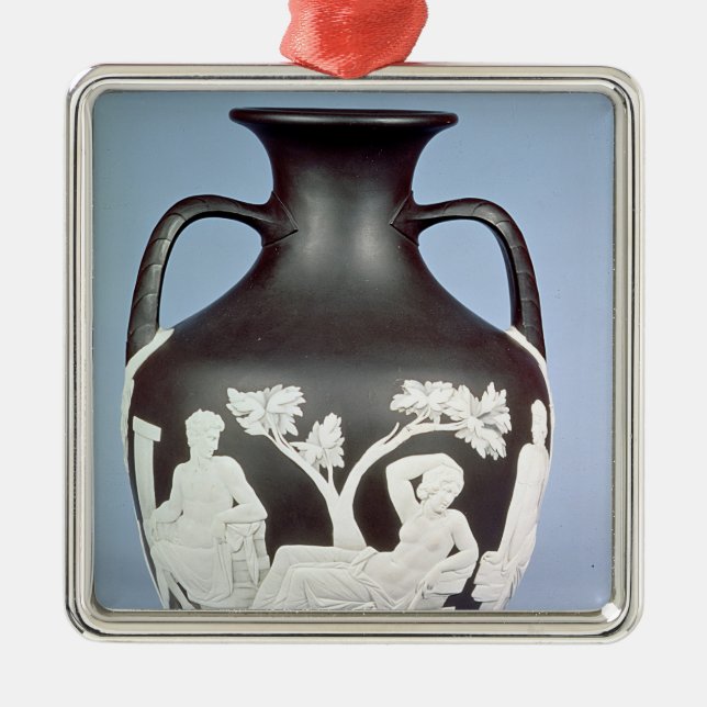 Stoneware, copy of the Portland Vase Metal Ornament (Front)