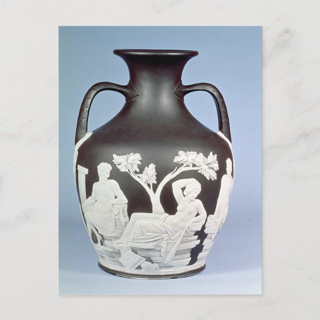 Stoneware, copy of the Portland Vase Postcard (Front)