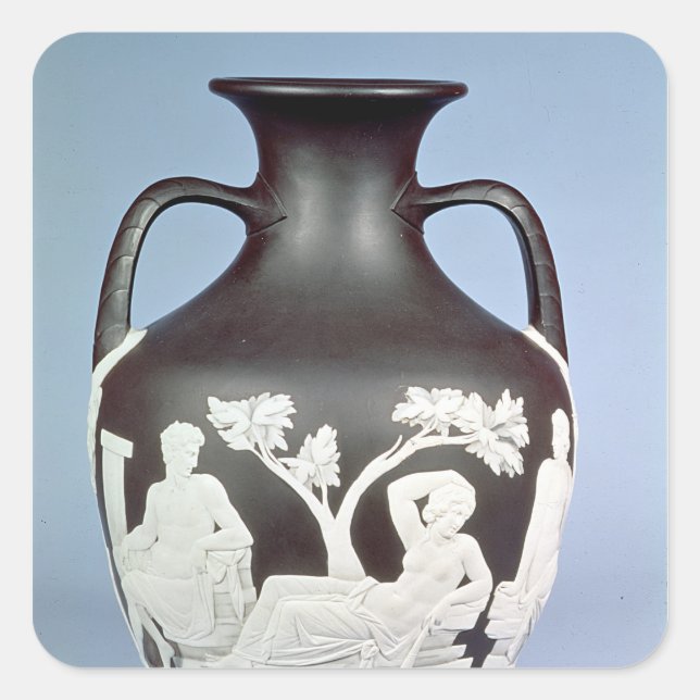 Stoneware, copy of the Portland Vase Square Sticker (Front)