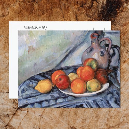 Stoneware Jug Fruit Paul Cezanne Postcard