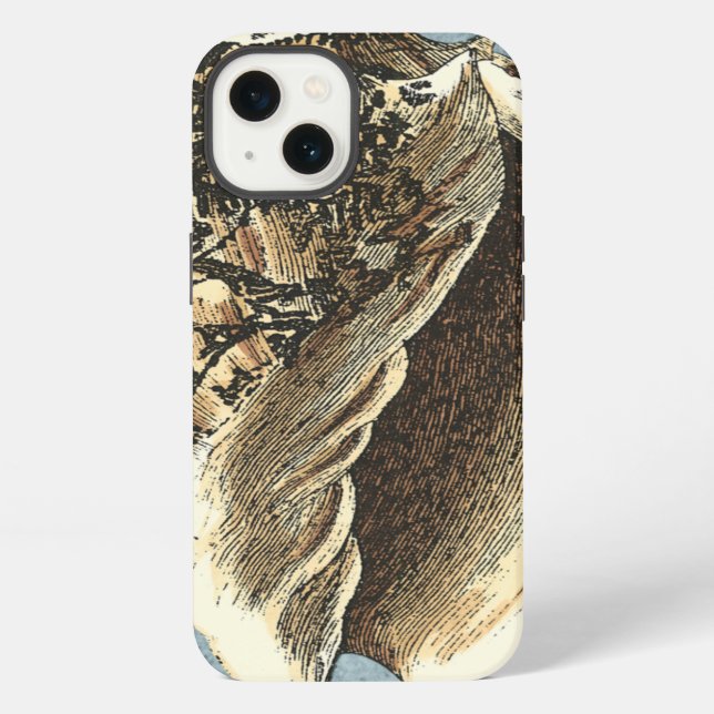Stonewashed Conch Shell Iphone Case (Back)