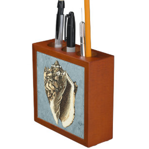 Stonewashed Conch Shell Pencil/Pen Holder
