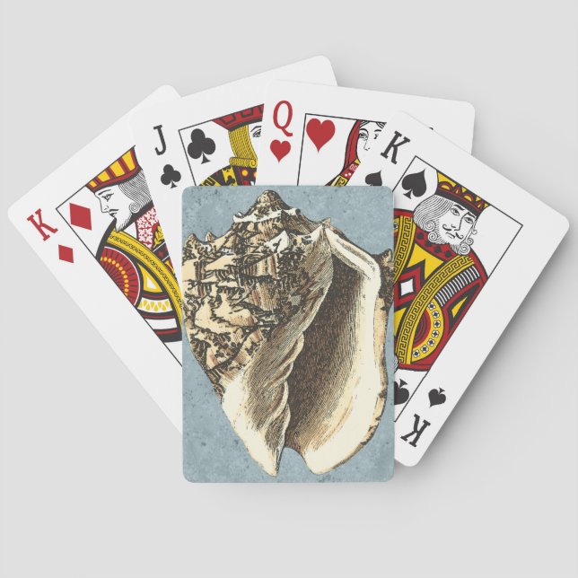 Stonewashed Conch Shell Poker Cards (Back)