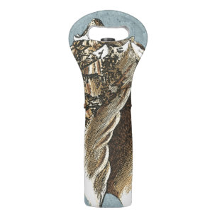 Stonewashed Conch Shell Wine Bag