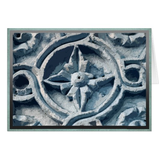 Stonework on building in Toledo, Spain Cards (Front Horizontal)