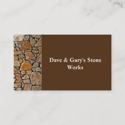 STONEWORKS BUSINESS CARD