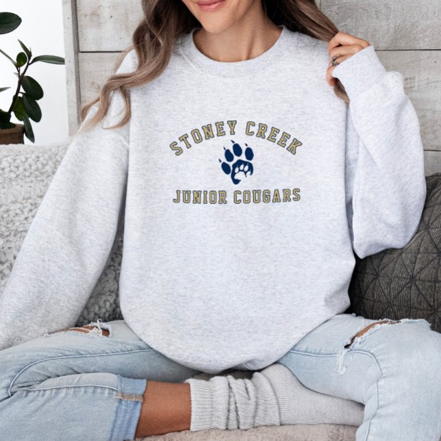 Stoney Creek Junior Cougars Ash Gray Sweatshirt (Creator Uploaded)