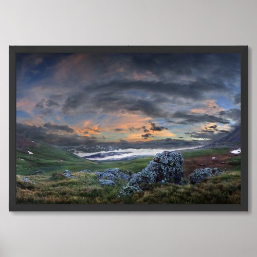 Stoney Pass Sunset _ Colorado Trail Framed Art