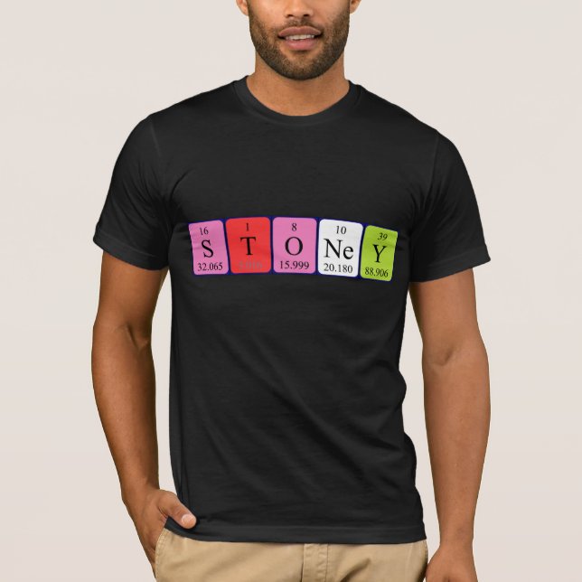 Stoney periodic table name shirt (Front)