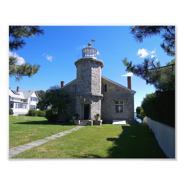 Stonington Harbor Lighthouse, Connecticut Photo Print (Front)