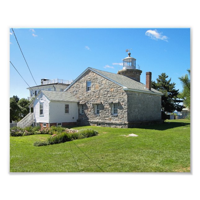 Stonington Harbor Lighthouse, Connecticut Photo Print (Front)