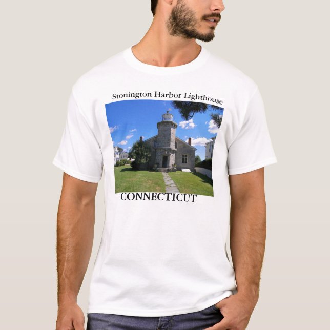 Stonington Harbor Lighthouse, Connecticut T-Shirt (Front)