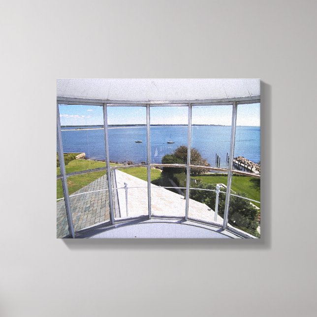 Stonington Harbor Lighthouse, CT Canvas Print (Front)