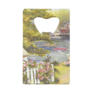 stonington harbor view credit card bottle opener