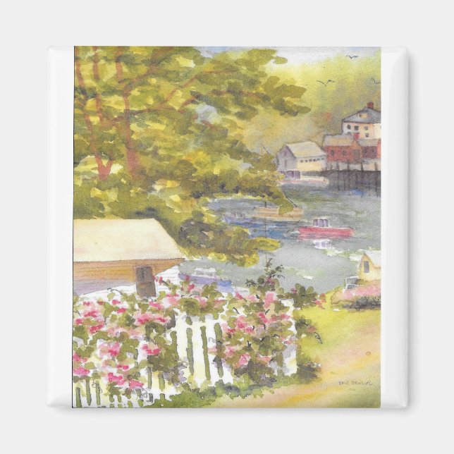 stonington harbor view magnet (Front)