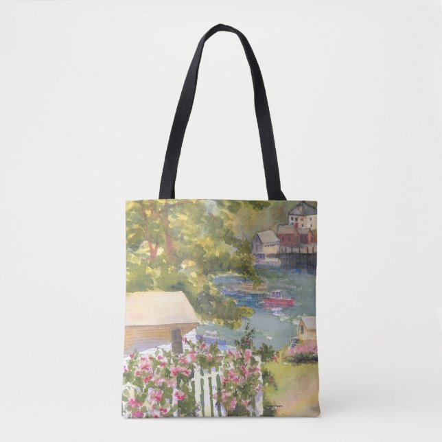 Stonington Maine View Tote Bag (Front)