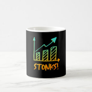 Stonks- Funny Stocks Stock Market Finance Trader Coffee Mug