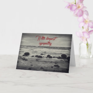 Stony beach - With deepest sympathy Card